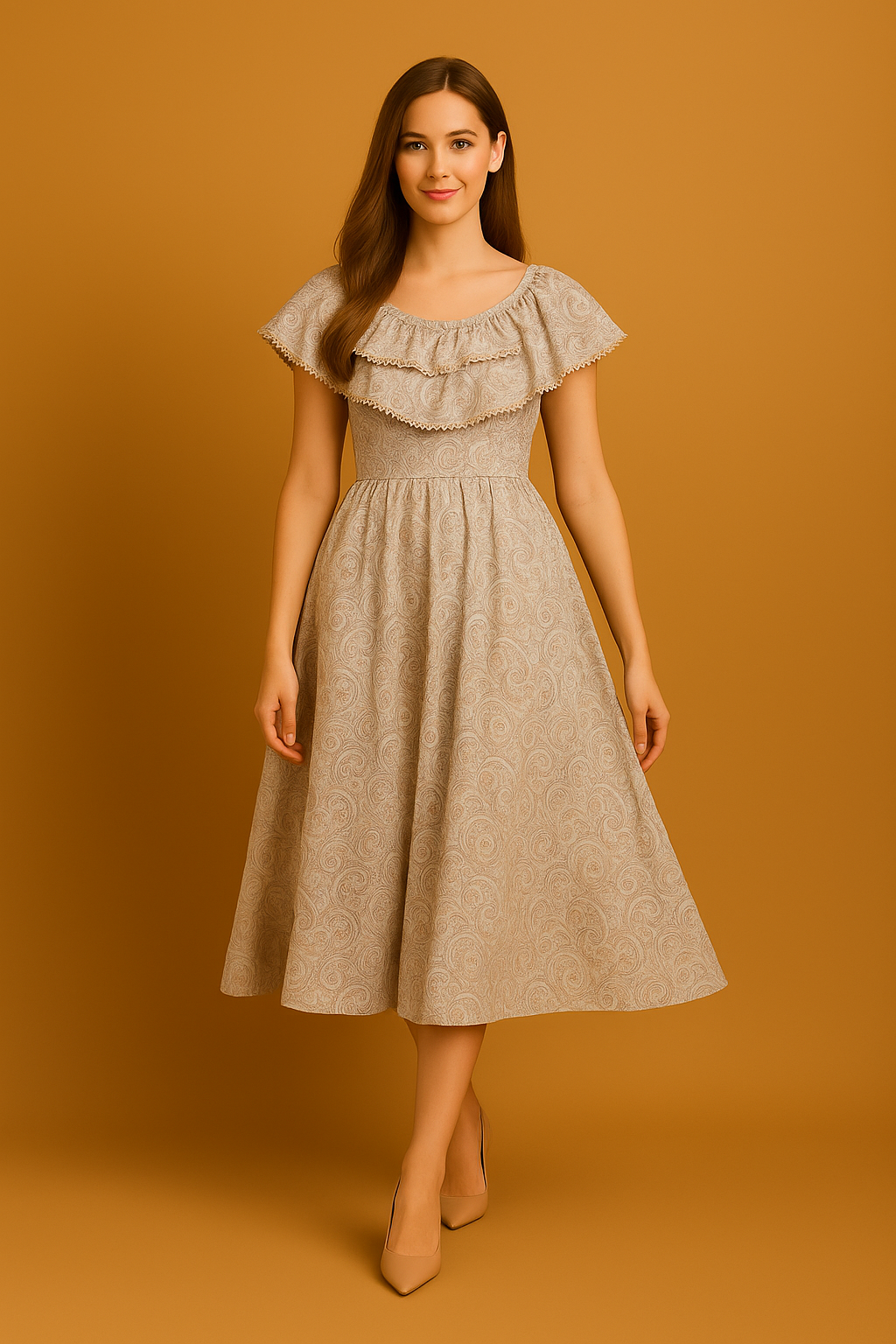 Hakoba Floral Dress - AZZLIAS WARDROBE